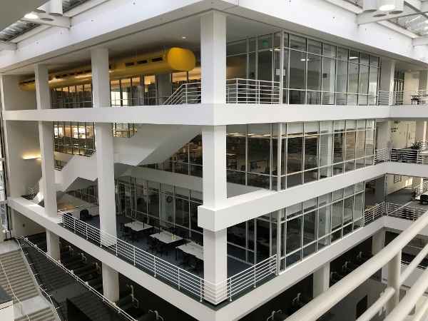 three floors of seton hall law library