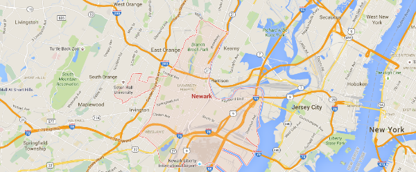 Students You Can Do More Than Study In Newark   Newark Nj Google Maps 600x248 